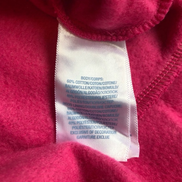 NWT Ralph Lauren Baby Girl Hooded Sweatshirt-Pink with Buttons and Peplum Bottom - Picture 5 of 6